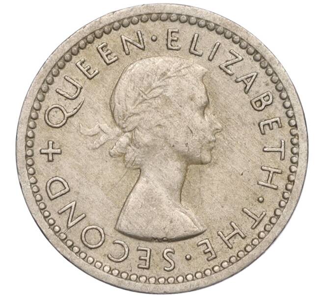 Монета 3 пенса 1955 года Родезия и Ньясаленд (Артикул K11-121384)