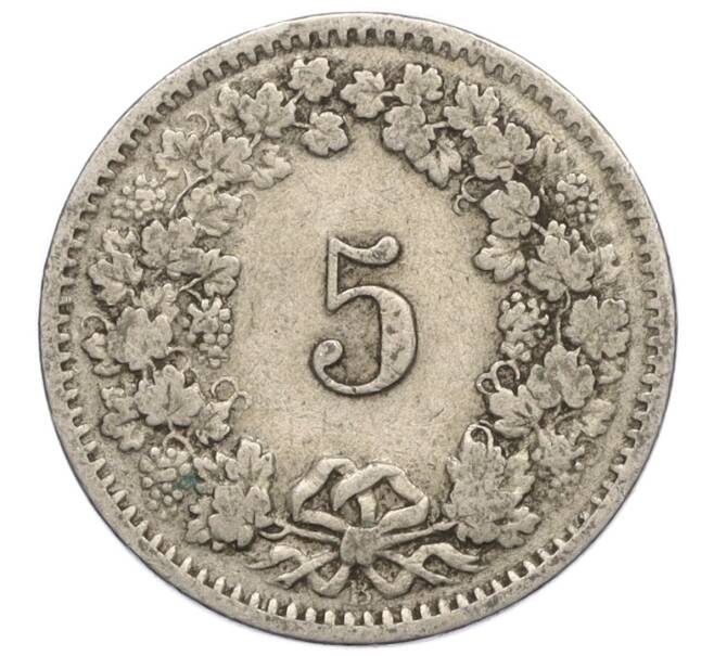 Монета 5 раппенов 1914 года Швейцария (Артикул K11-121444)