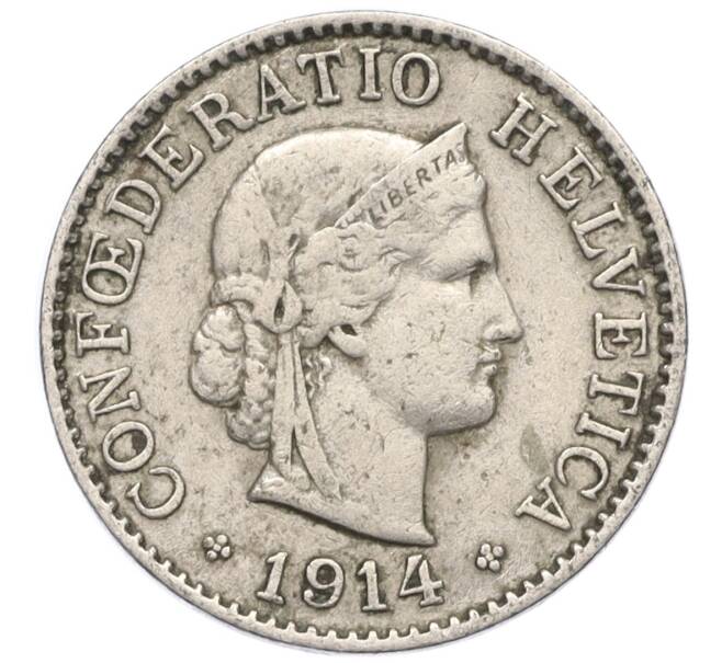 Монета 5 раппенов 1914 года Швейцария (Артикул K11-121448)