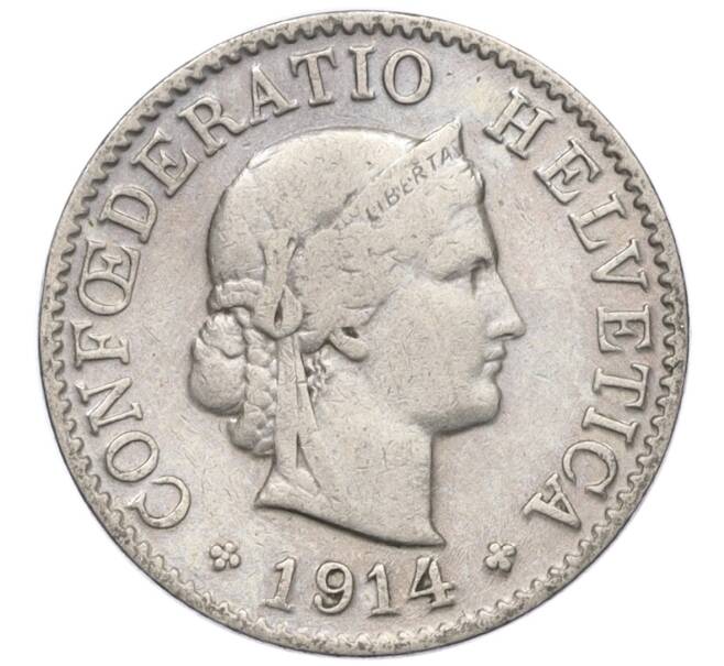 Монета 5 раппенов 1914 года Швейцария (Артикул K11-121452)
