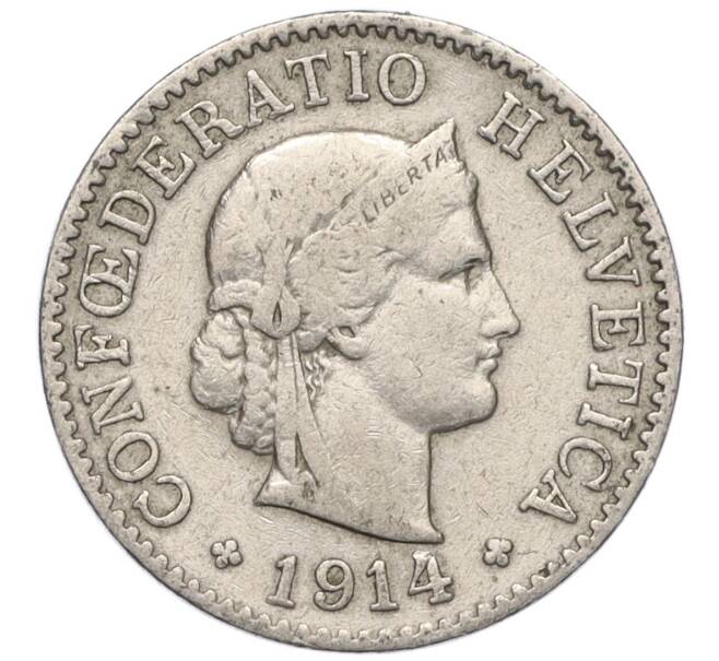 Монета 5 раппенов 1914 года Швейцария (Артикул K11-121453)