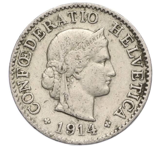 Монета 5 раппенов 1914 года Швейцария (Артикул K11-121456)