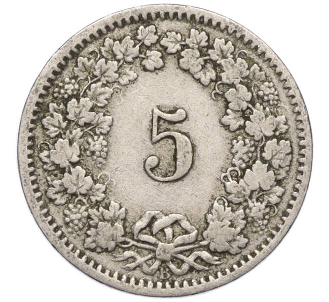 Монета 5 раппенов 1914 года Швейцария (Артикул K11-121457)