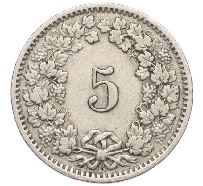 Монета 5 раппенов 1914 года Швейцария (Артикул K11-121462)