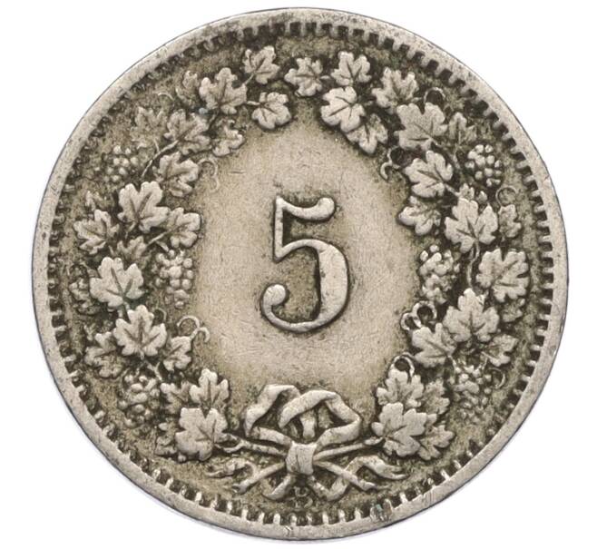 Монета 5 раппенов 1915 года Швейцария (Артикул K11-121467)