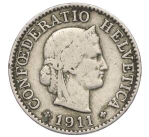 5 раппенов 1911 года Швейцария — Фото №1