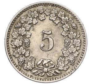 5 раппенов 1911 года Швейцария — Фото №2