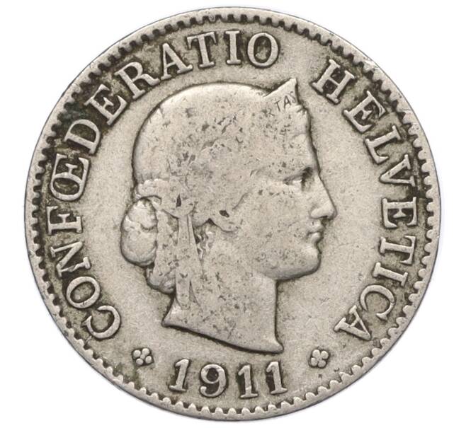 Монета 5 раппенов 1911 года Швейцария (Артикул K11-121491)