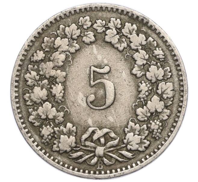 Монета 5 раппенов 1912 года Швейцария (Артикул K11-121497)