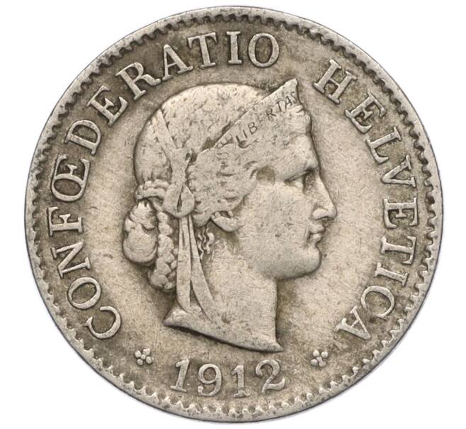 Монета 5 раппенов 1912 года Швейцария (Артикул K11-121502)
