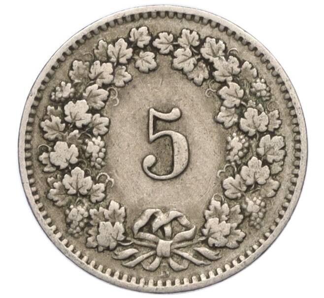 Монета 5 раппенов 1912 года Швейцария (Артикул K11-121504)