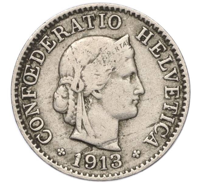 Монета 5 раппенов 1913 года Швейцария (Артикул K11-121508)
