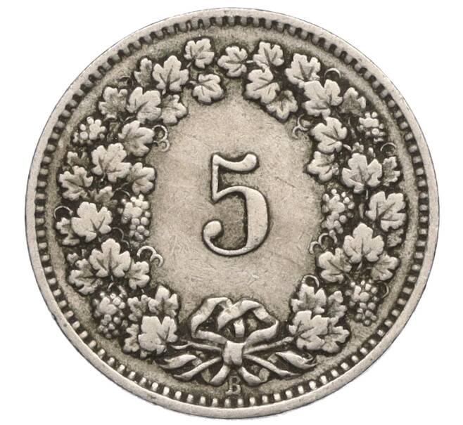 Монета 5 раппенов 1913 года Швейцария (Артикул K11-121508)