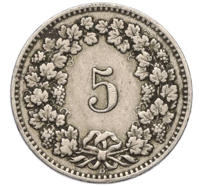 Монета 5 раппенов 1913 года Швейцария (Артикул K11-121512)