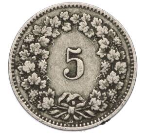 5 раппенов 1913 года Швейцария — Фото №2