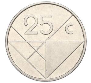 25 центов 1991 года Аруба