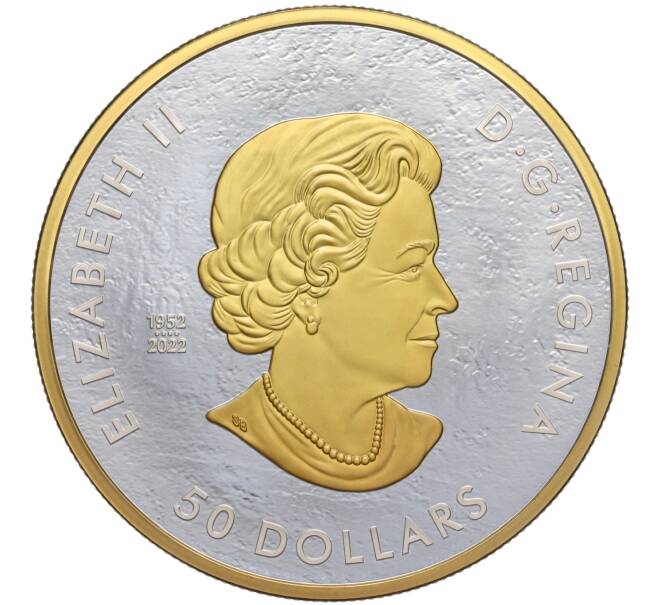 Монета 50 долларов 2023 года Канада «35 лет серебряным монетам Кленовый лист» (Артикул M2-72174)