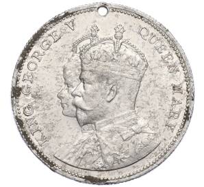 Медалевидный жетон «Коронация короля Георга V и королевы Марии» 1911 года Великобритания