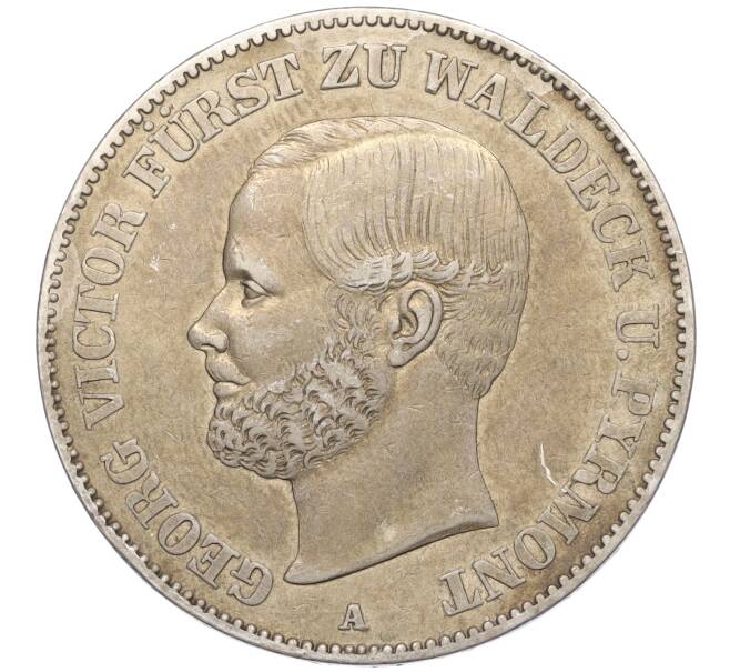 Монета 1 союзный талер 1859 года Вальдек-Пирмонт (Артикул M2-72204)