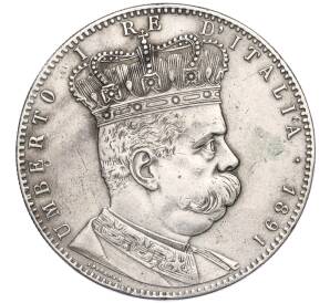 5 лир (1 таллеро) 1891 года Итальянская Эритрея