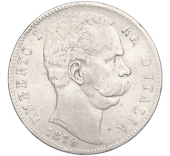 Монета 5 лир 1879 года Италия (Артикул M2-72221)