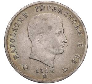 5 лир 1812 года М Наполеоновское королевство Италия — Фото №1