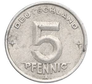5 пфеннигов 1949 года A Восточная Германия (ГДР)
