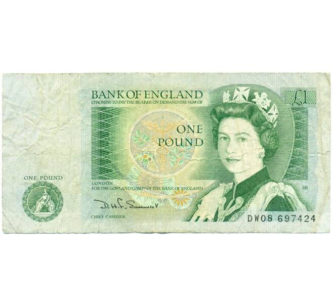 Банкнота 1 фунт 1982 года Великобритания (Банк Англии) (Артикул: K11-121892) — Фото №1