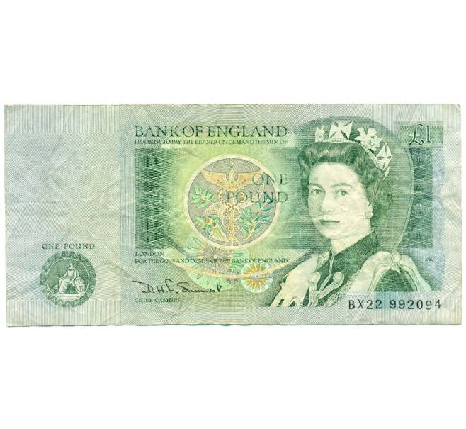 Банкнота 1 фунт 1982 года Великобритания (Банк Англии) (Артикул K11-121928)