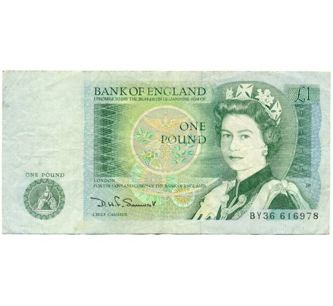 Банкнота 1 фунт 1982 года Великобритания (Банк Англии) (Артикул K11-121935)
