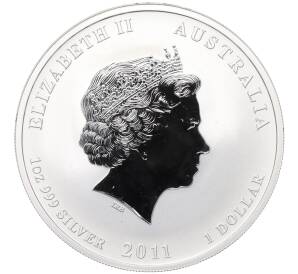 1 доллар Австралия 2011 года «Год кролика»