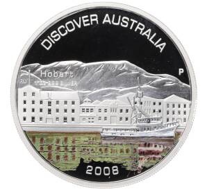 1 доллар 2008 года Австралия «Откройте Австралию — Гобарт»