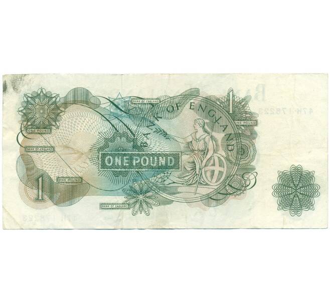 Банкнота 1 фунт 1960 года Великобритания (Банк Англии) (Артикул K11-122021)