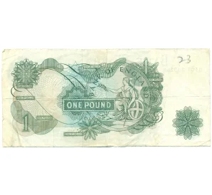 1 фунт 1962 года Великобритания (Банк Англии)