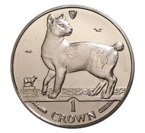 1 крона 1994 года Остров Мэн — Японский бобтейл — Фото №1