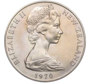 1 доллар 1970 года Острова Кука «Гора Кука» — Фото №2