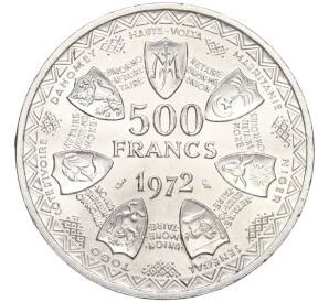 500 франков 1972 года Западно-Африканский валютный союз «10 лет валютному союзу»
