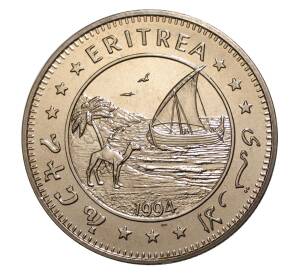 1 доллар 1994 года Эритрея «Сохраним планету Земля» — Носорог