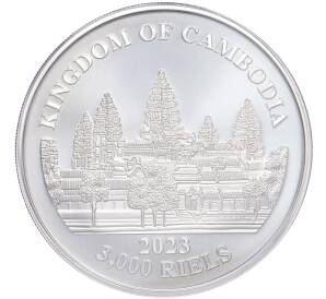 3000 риелей 2023 года Камбоджа «Потерянные тигры Камбоджи» (Цветное покрытие)