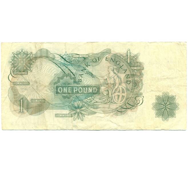 Банкнота 1 фунт 1962 года Великобритания (Банк Англии) (Артикул: K11-122131) — Фото №2