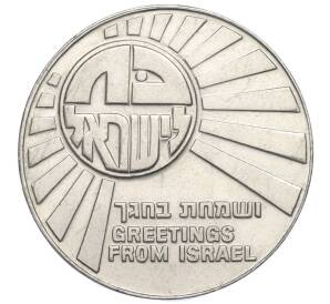 Жетон «Корпорация Государственных монет и медалей Израиля — Привет из Израиля» 1977 года Израиль