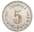 Монета 5 пфеннигов 1919 года Германия — город Золинген (Нотгельд) (Артикул K11-122241)