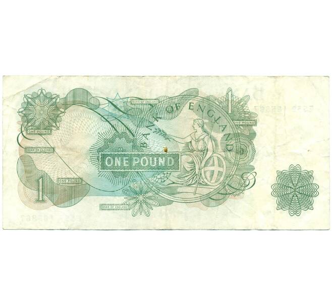 Банкнота 1 фунт 1970 года Великобритания (Банк Англии) (Артикул K11-122343)