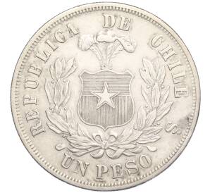 1 песо 1873 года Чили