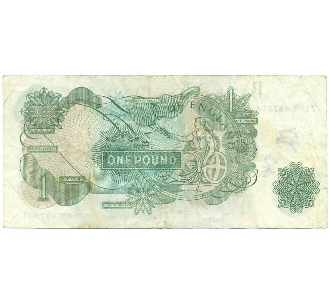 Банкнота 1 фунт 1970 года Великобритания (Банк Англии) (Артикул K11-122369)