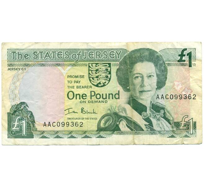 Банкнота 1 фунт 2000 года Джерси (Артикул K11-122384)