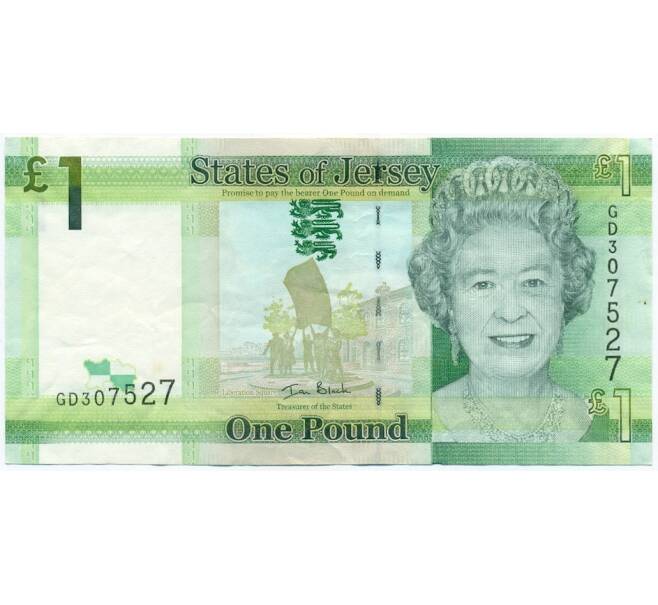 Банкнота 1 фунт 2010 года Джерси (Артикул K11-122392)