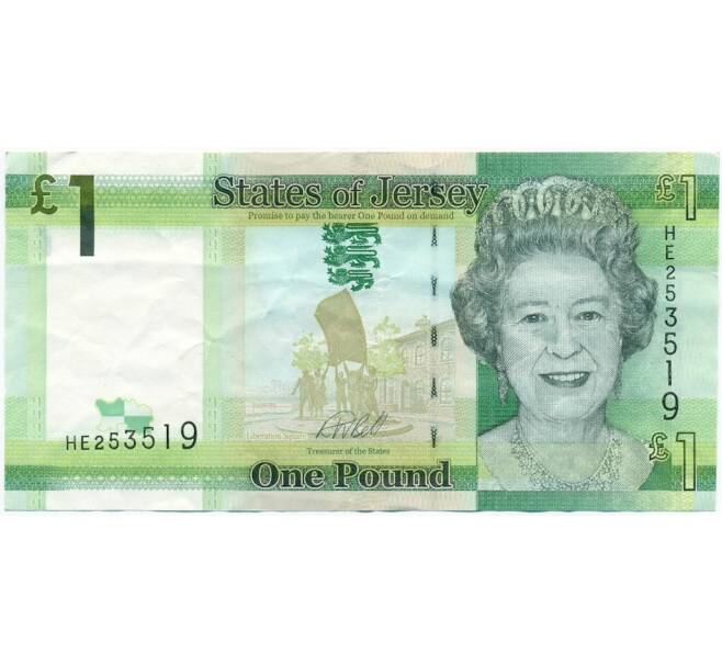Банкнота 1 фунт 2018 года Джерси (Артикул K11-122396)