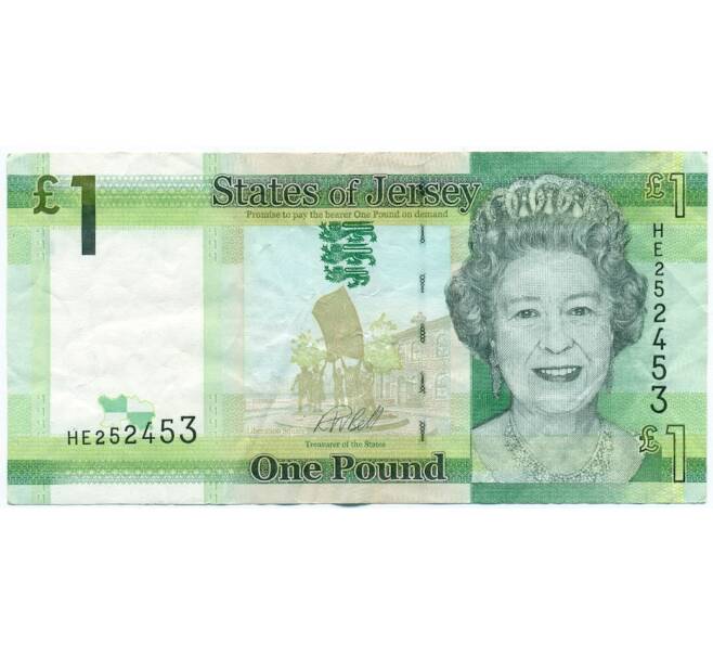 Банкнота 1 фунт 2018 года Джерси (Артикул K11-122400)