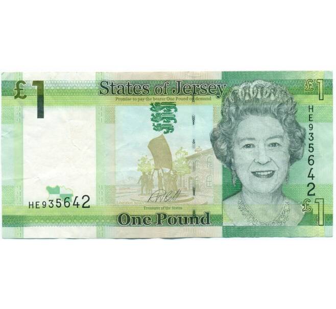 Банкнота 1 фунт 2018 года Джерси (Артикул K11-122401)